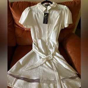 Christian Siriano  White A-line  Dress